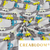Tissu Coton Motif Voitures