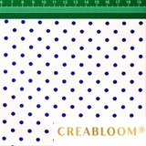 Tissu Coton Motif À Pois De 4Mm Bleu Marine Fond Blanc