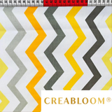 Tissu Coton Motif Zigzag