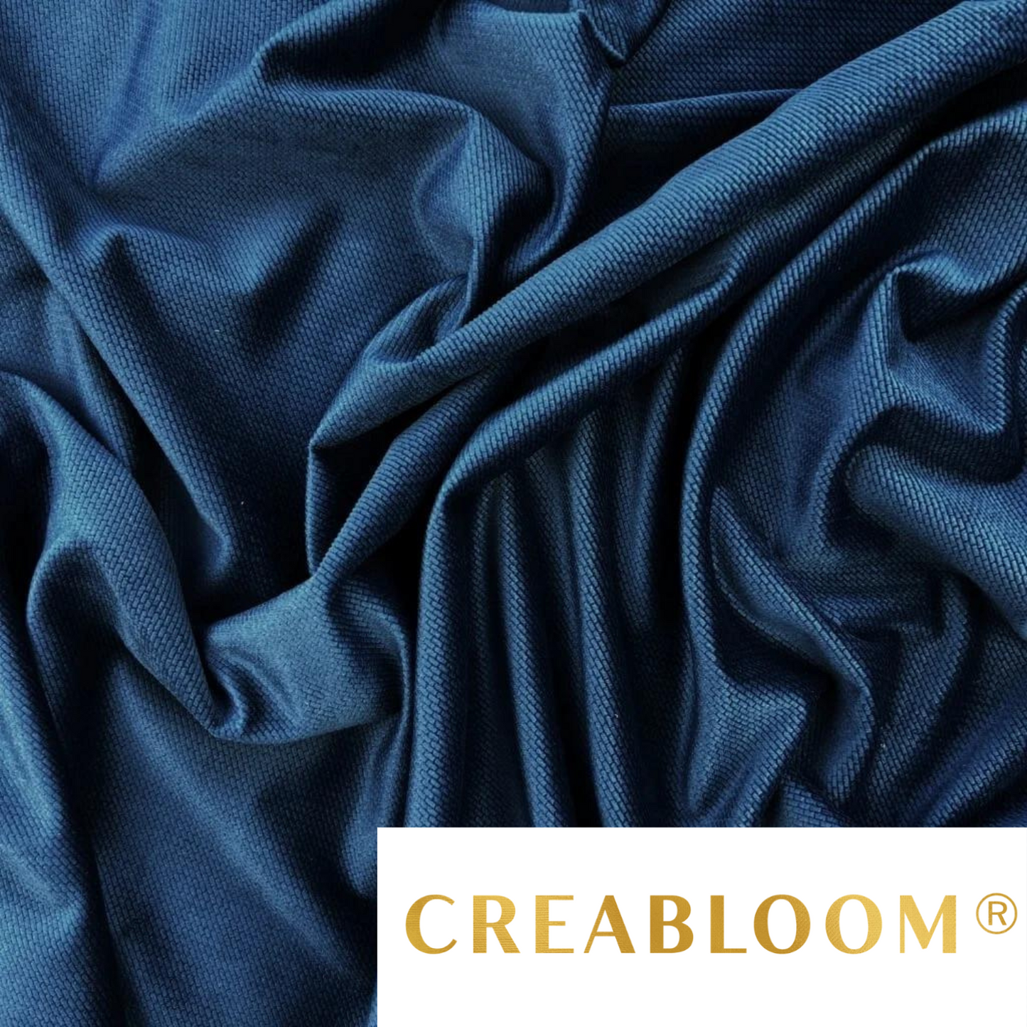 Tissu Velours Velvet Bleu Marine