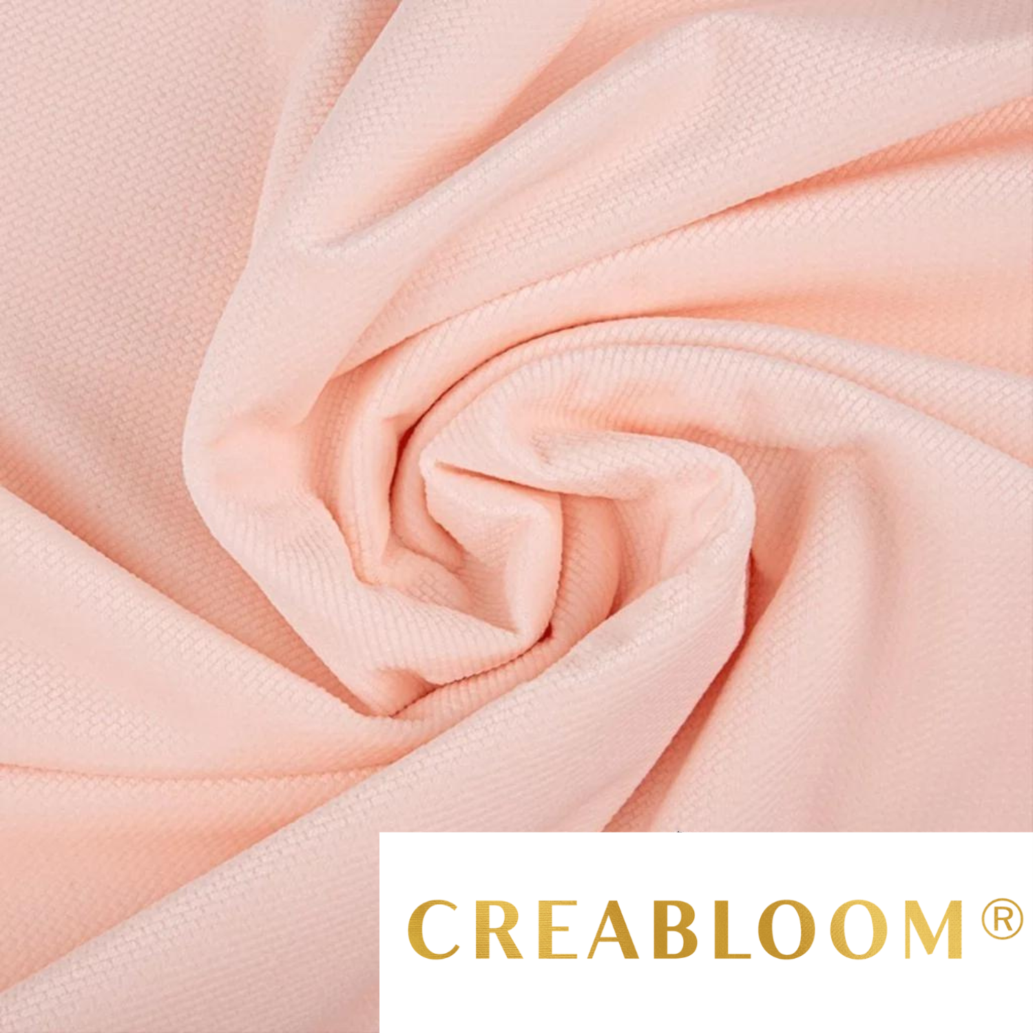 Tissu Velours Velvet Abricot Clair