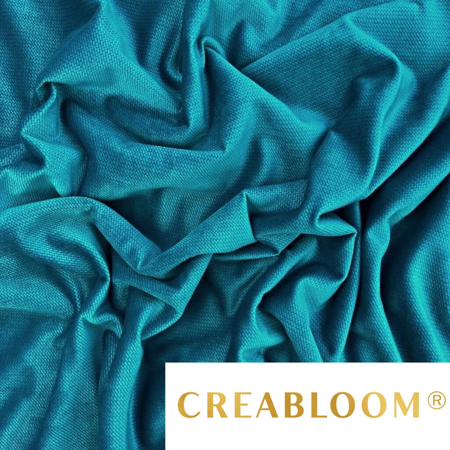 Tissu Velours Velvet Turquoise Foncé