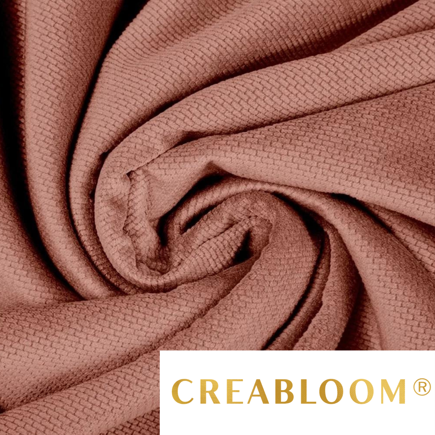 Tissu Velours Velvet Marron Cameo