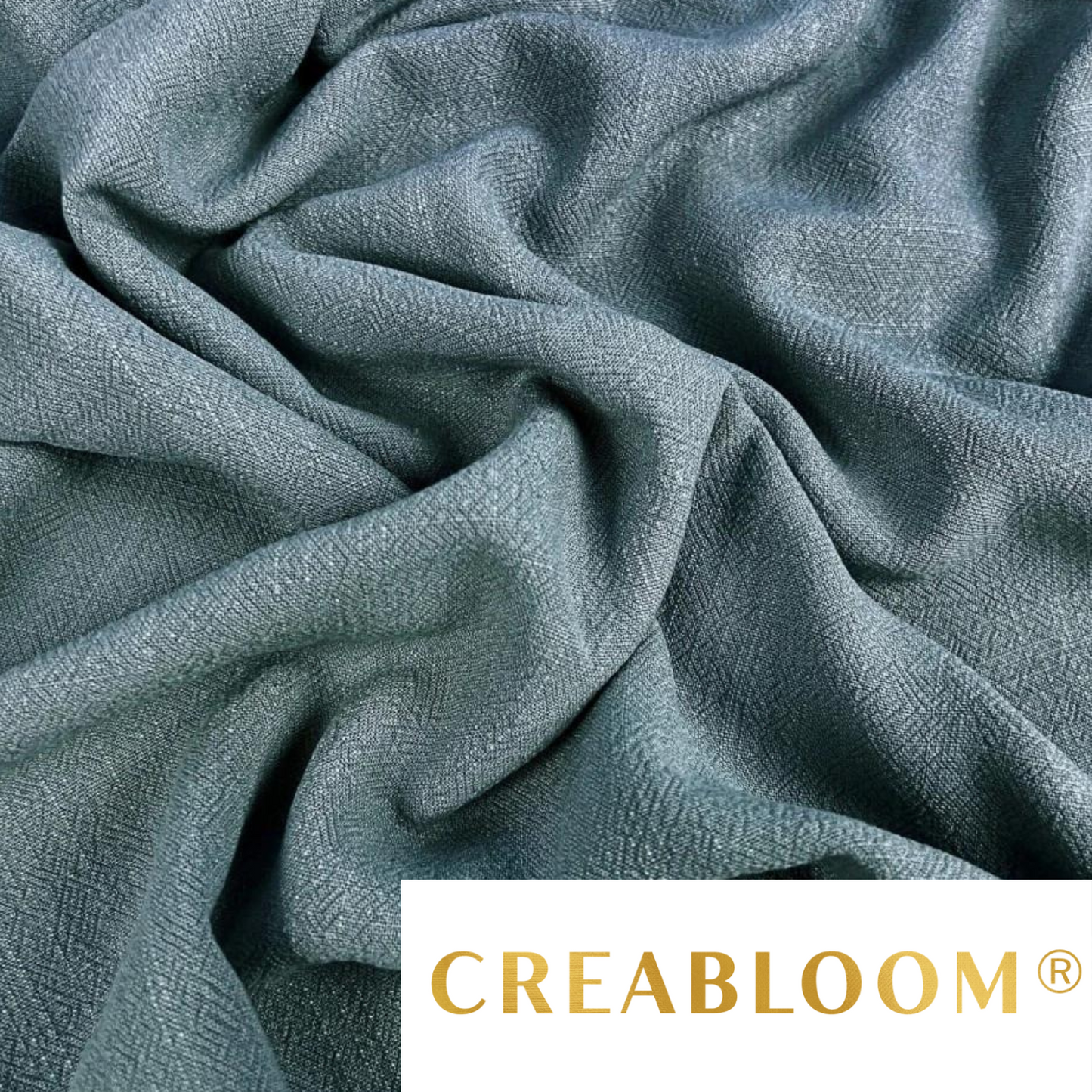 Tissu Lin Viscose Sauge Foncé