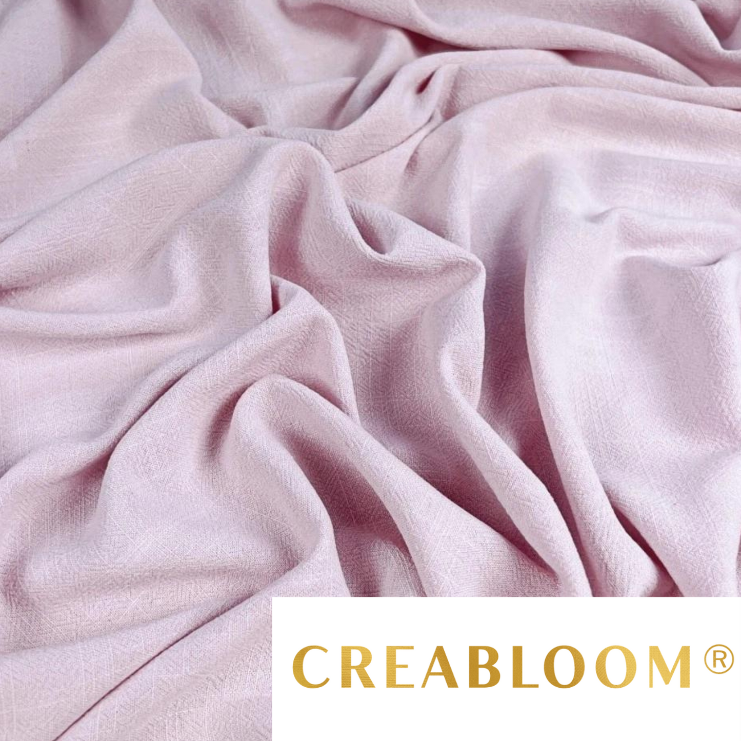 Tissu Lin Viscose Rose Clair
