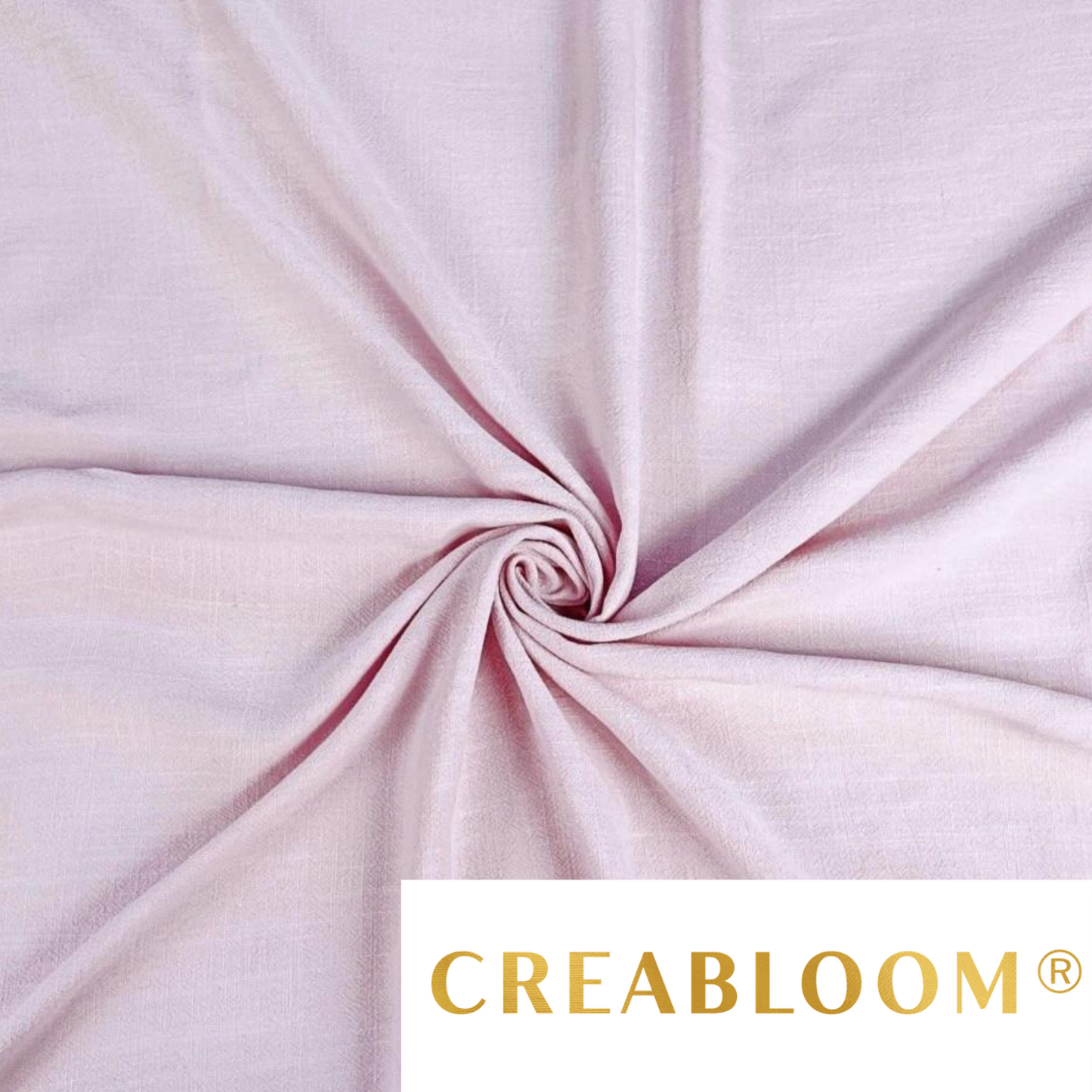 Tissu Lin Viscose Rose Clair