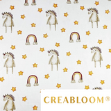 Tissu Coton Motif Chevaux