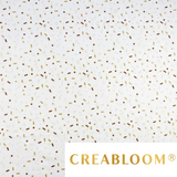 Tissu coton imprimé confettis - beige et marron
