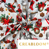 Tissu coton Motif Noël