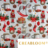 Tissu coton Motif Noël