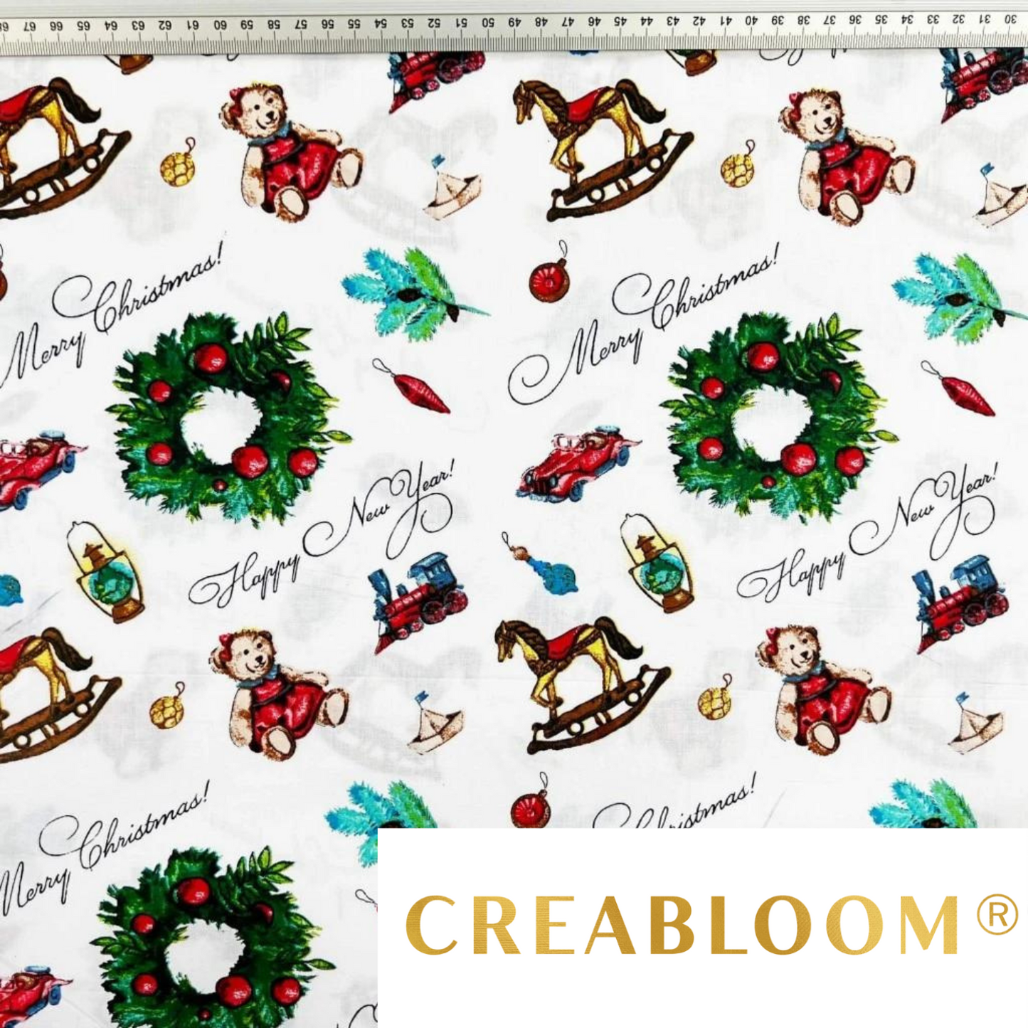 Tissu Coton Motif Noël
