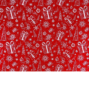 Tissu Coton Motif Noël