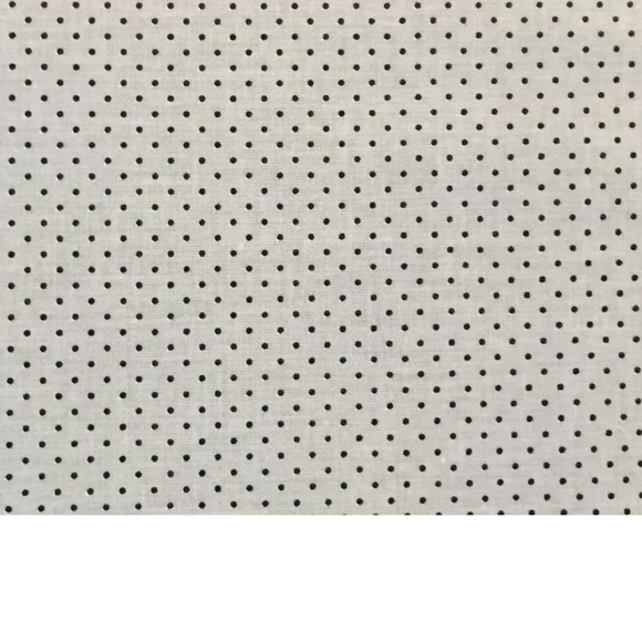 Tissu Coton Motif À Pois De 2Mm Gris Anthracite Sur Fond