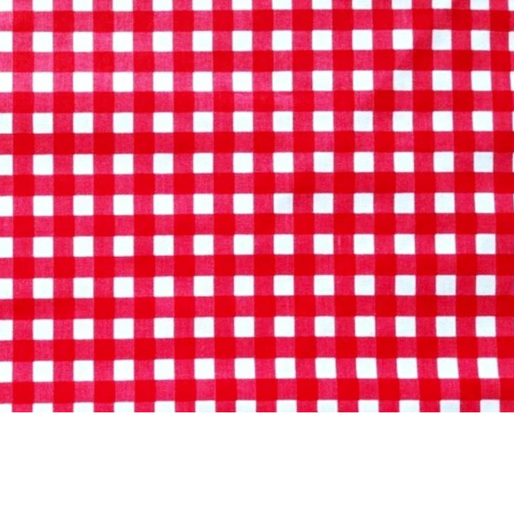 Tissu Coton Motif Carreaux Vichy Rouge
