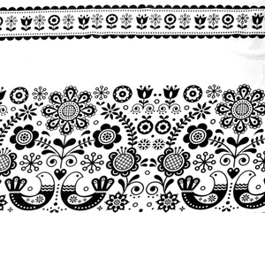 Tissu Coton Motif Fleurs Effet Broderie