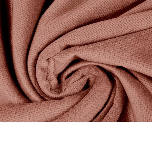 Tissu Velours Velvet Marron Cameo