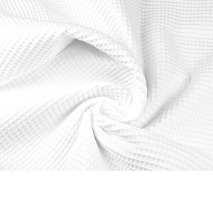 Tissu Nid Dabeille - Piqué Gaufré Blanc