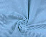 Tissu Nid Dabeille - Piqué Gaufré Bleu