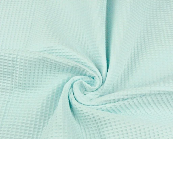 VmG-Store Tissu En Jersey Gaufré Au Mètre - Tissu Gaufré 95 % Coton, 5 % élasthanne Tex 100 (200 X 145 Cm, 018 I Jeans