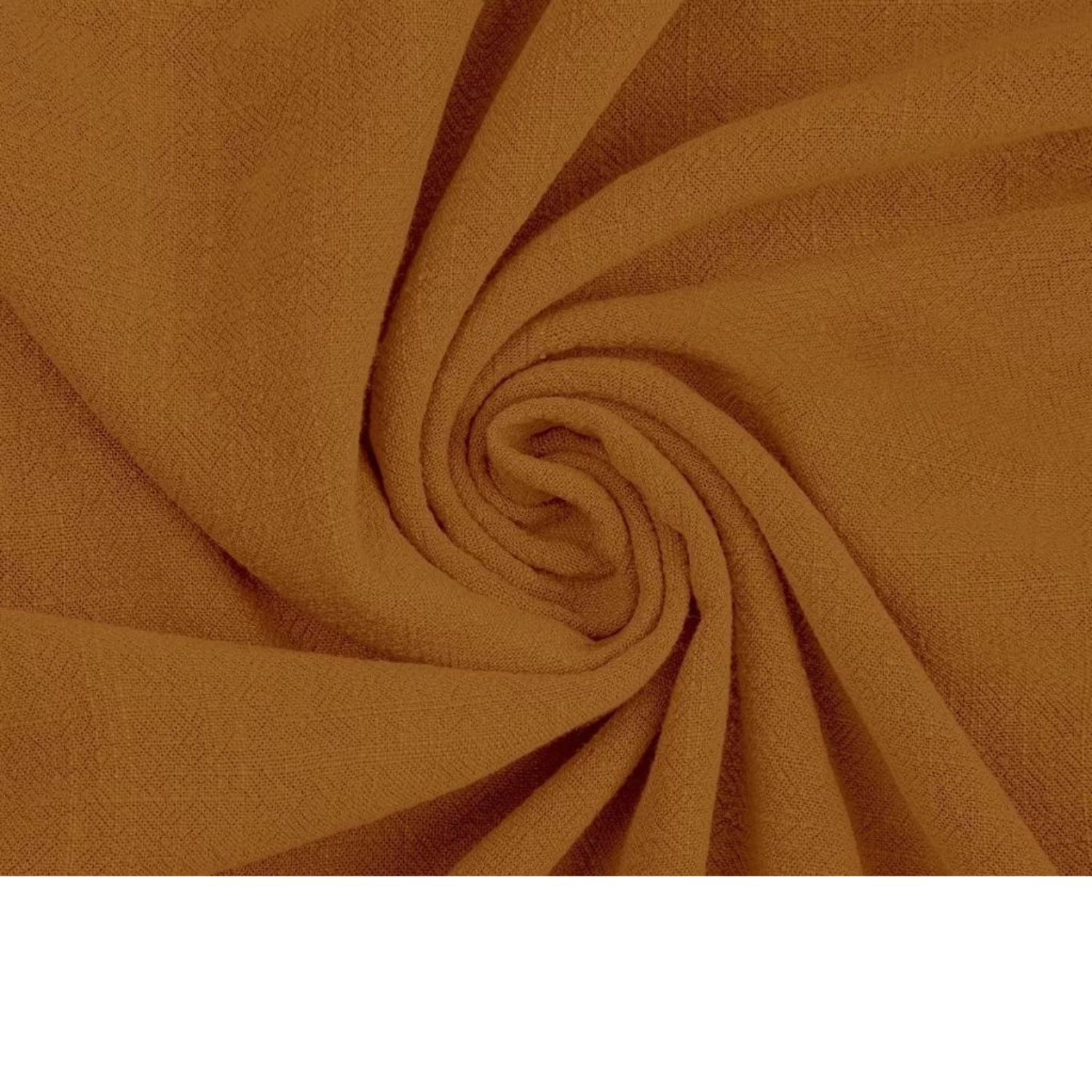 Tissu Lin Viscose Citrouille Épicée
