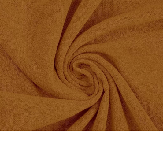 Tissu Lin Viscose Citrouille Épicée
