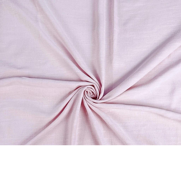 Tissu Lin Viscose Rose Clair