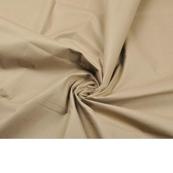 Tissu Coton Uni Café Au Lait