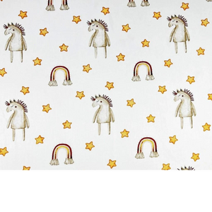 Tissu Coton Motif Chevaux