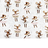 Tissu coton Motif souris danseuse étoile