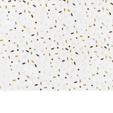 Tissu coton imprimé confettis - beige et marron