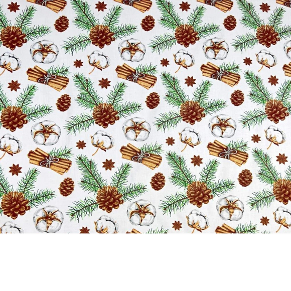 Tissu Coton Motif Noël