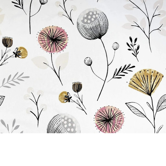 Tissu coton imprimé fleurs