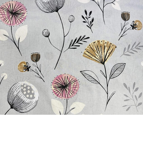 Tissu coton imprimé fleurs