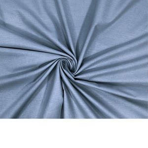 Tissu Coton Uni Bleu Gris