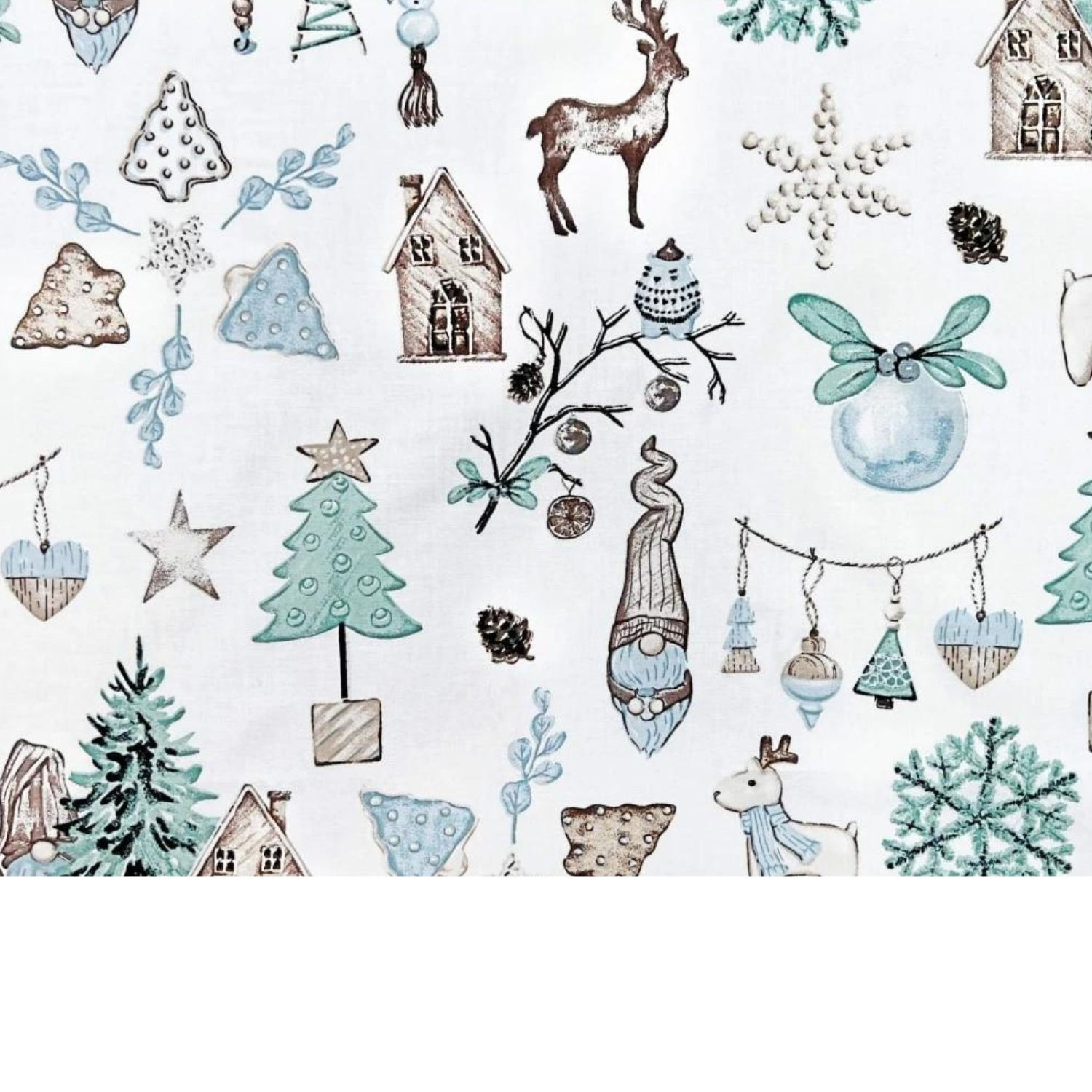 Tissu Coton Motif Noël