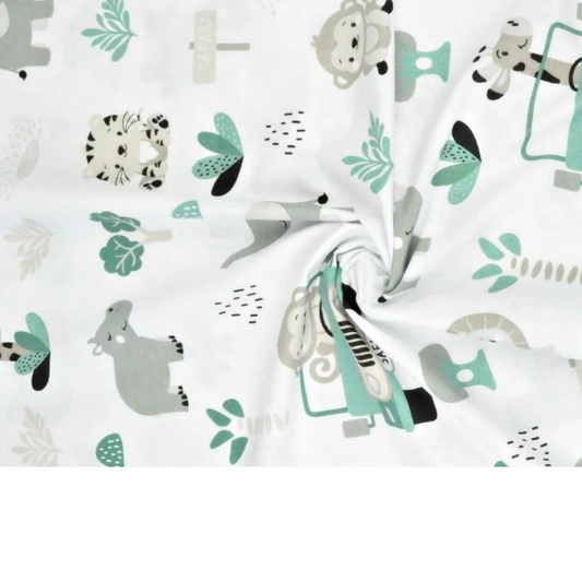 Tissu Coton Motif Safari