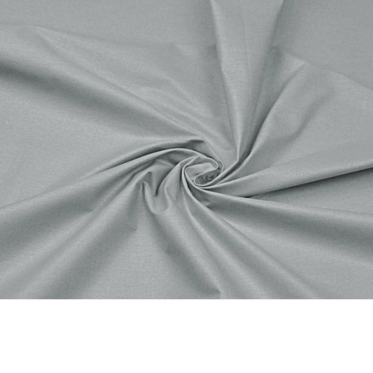 Tissu Coton Uni Gris Mat
