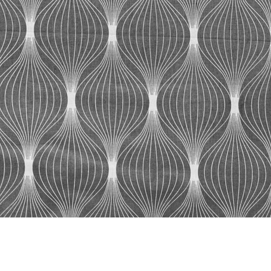 Tissu Coton Imprimés Toupies - Gris