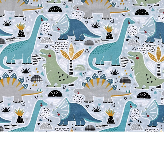 Tissu Coton Motif Dinosaures