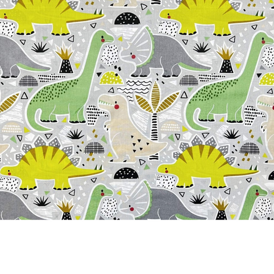 Tissu Coton Motif Dinosaures