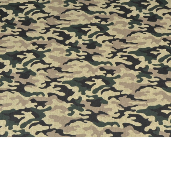 Tissu coton Motif camouflage