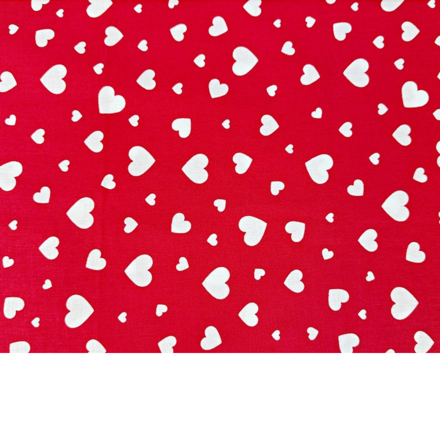 Tissu Coton Motif Coeurs