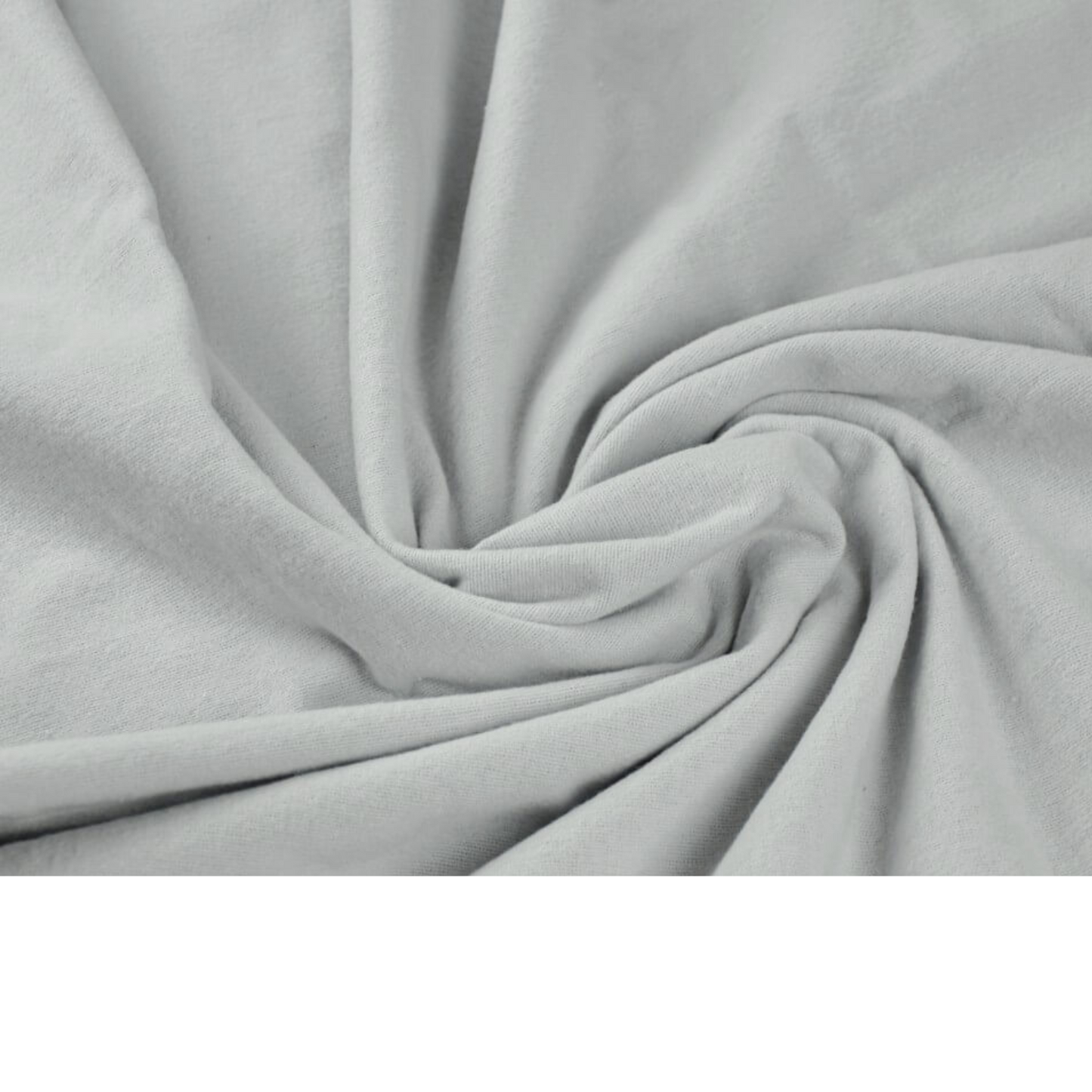 Tissu flanelle gris clair