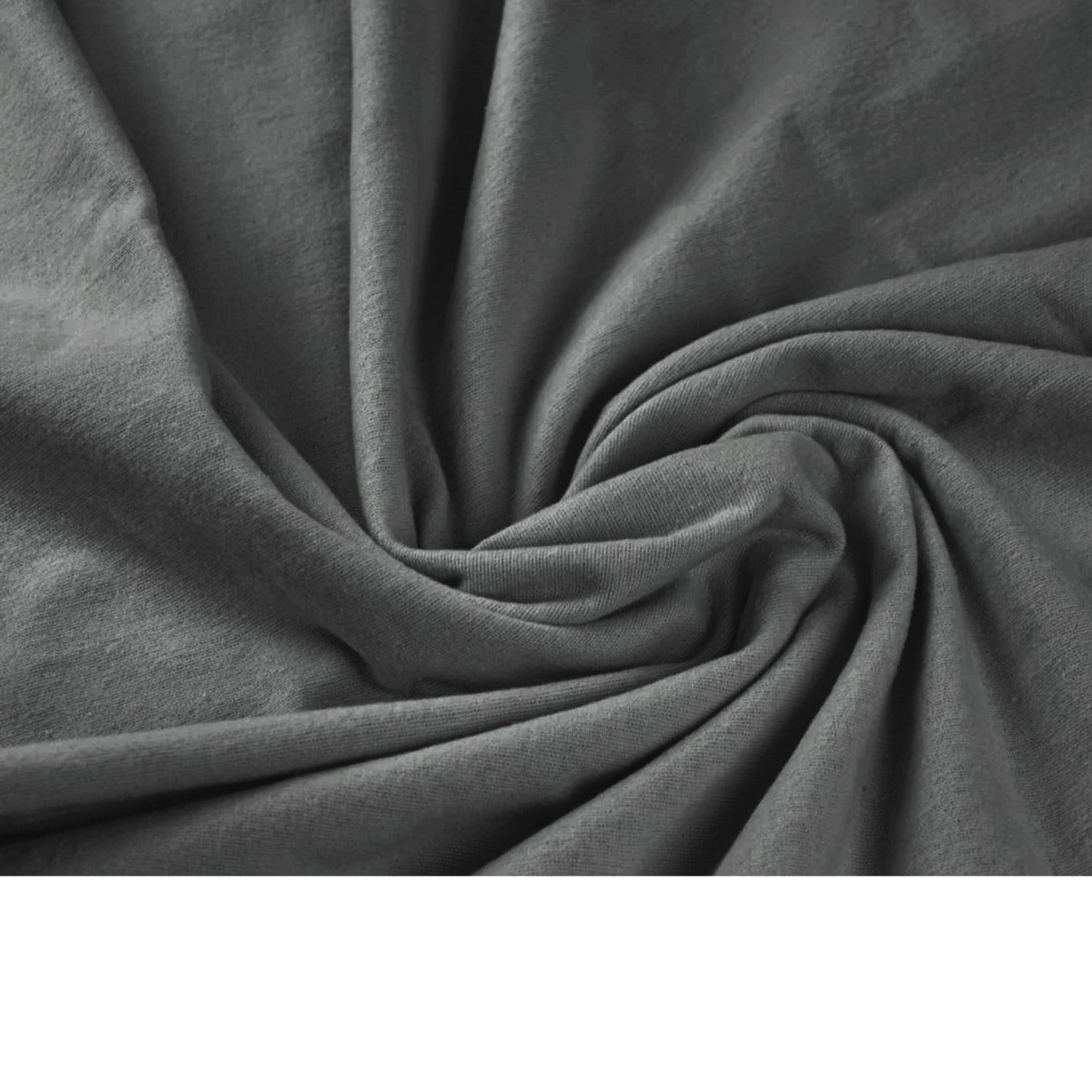 Tissu flanelle gris foncé