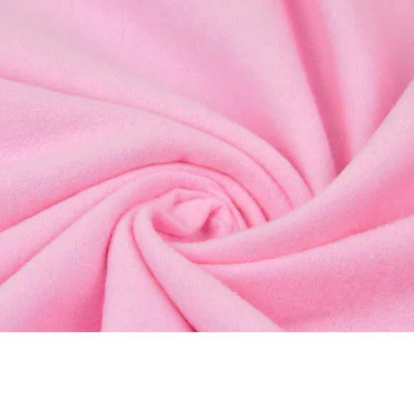 Tissu flanelle rose