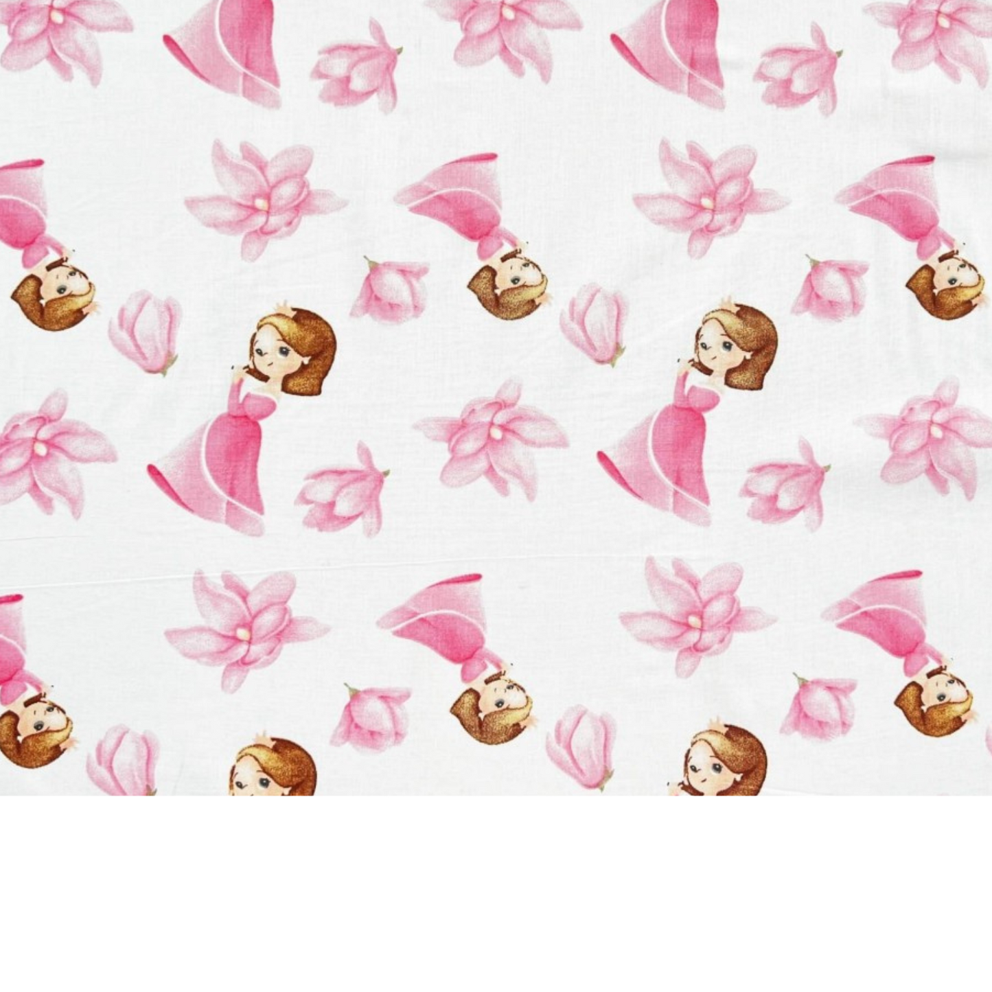 Tissu Coton Motif Princesse