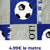 Tissu coton Motif football