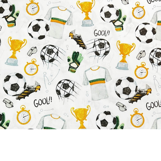 Tissu Coton Motif Football