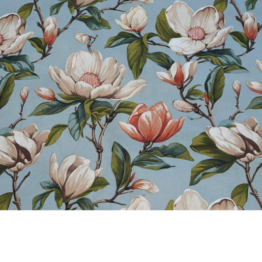 Tissu Coton Motif Magnolias