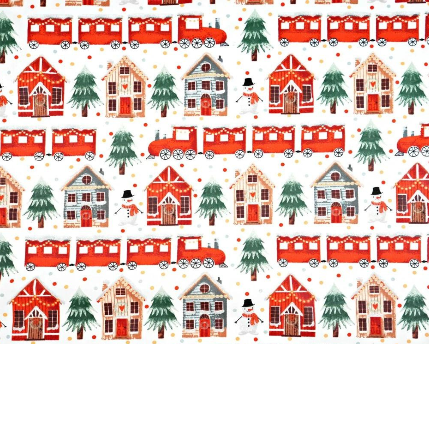 Tissu Coton Motif Noël
